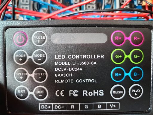 Digitale Voll einstellbare LED Steuerung 6A Last pro Kanal